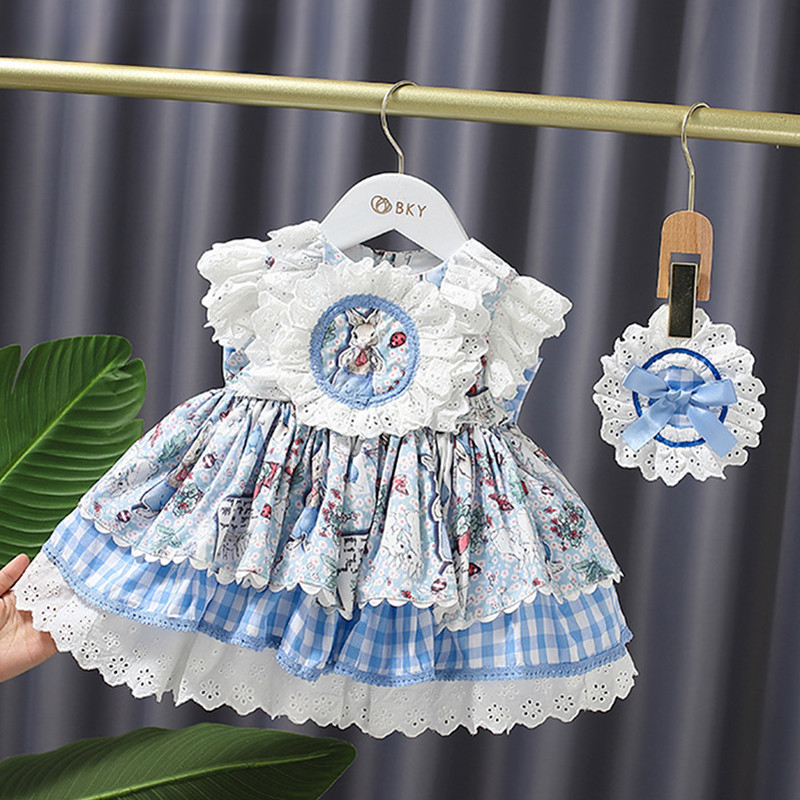 Baby Clothing Easter - Vestido de encaje con pantalones para