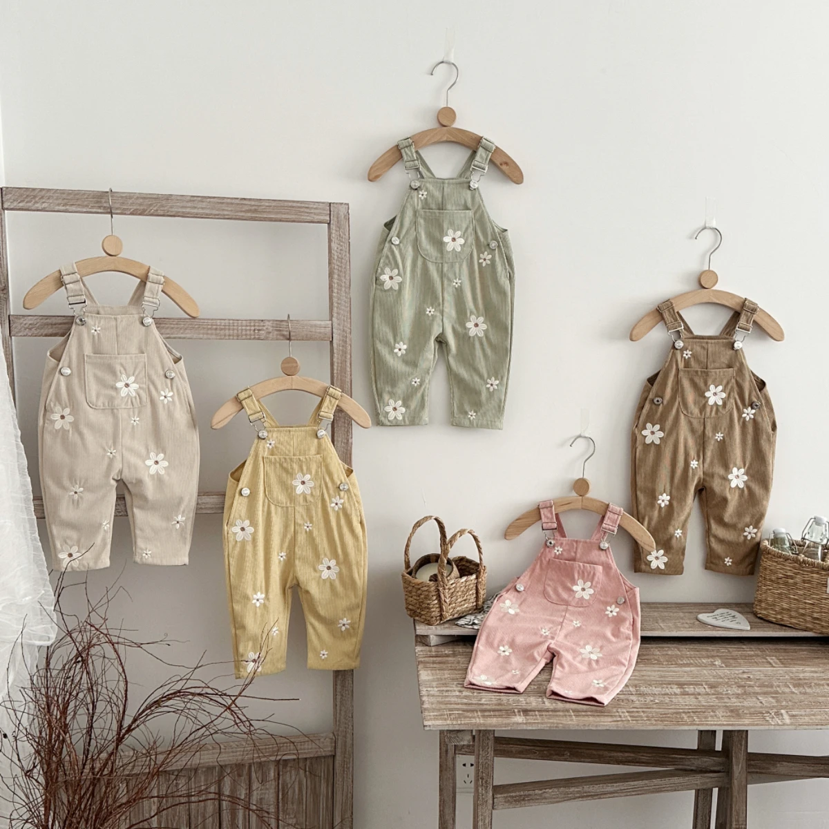 Baby Overall Denim - Monos de estilo coreano para bebés,