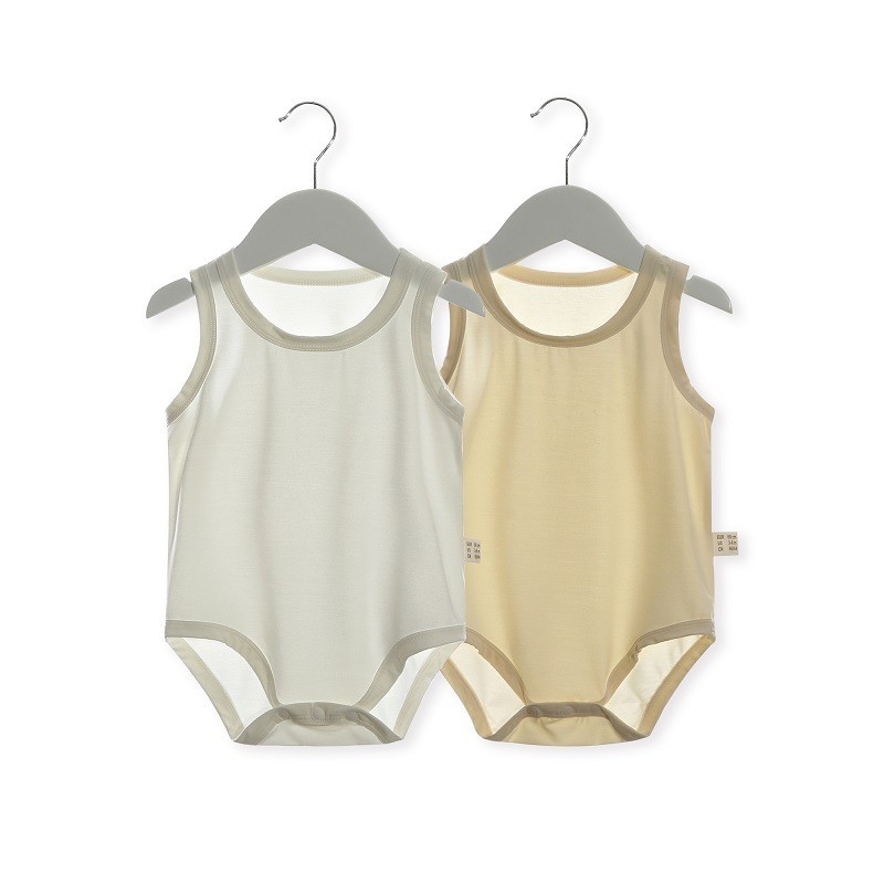 Bamboo Bodysuit Baby - Body sin Mangas para Bebé, Mono