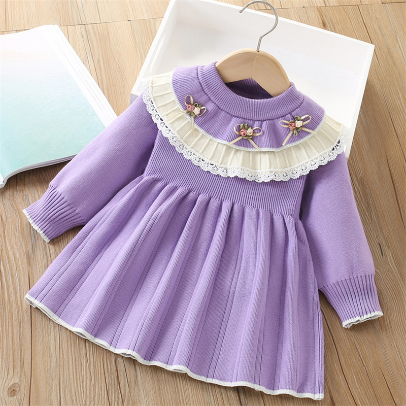 Vestido de punto para niñas, s - Baby Clothing Jumpers reseña y precio