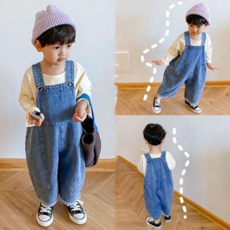 Pantalones holgados de pierna  - Baby Overall Denim reseña y precio