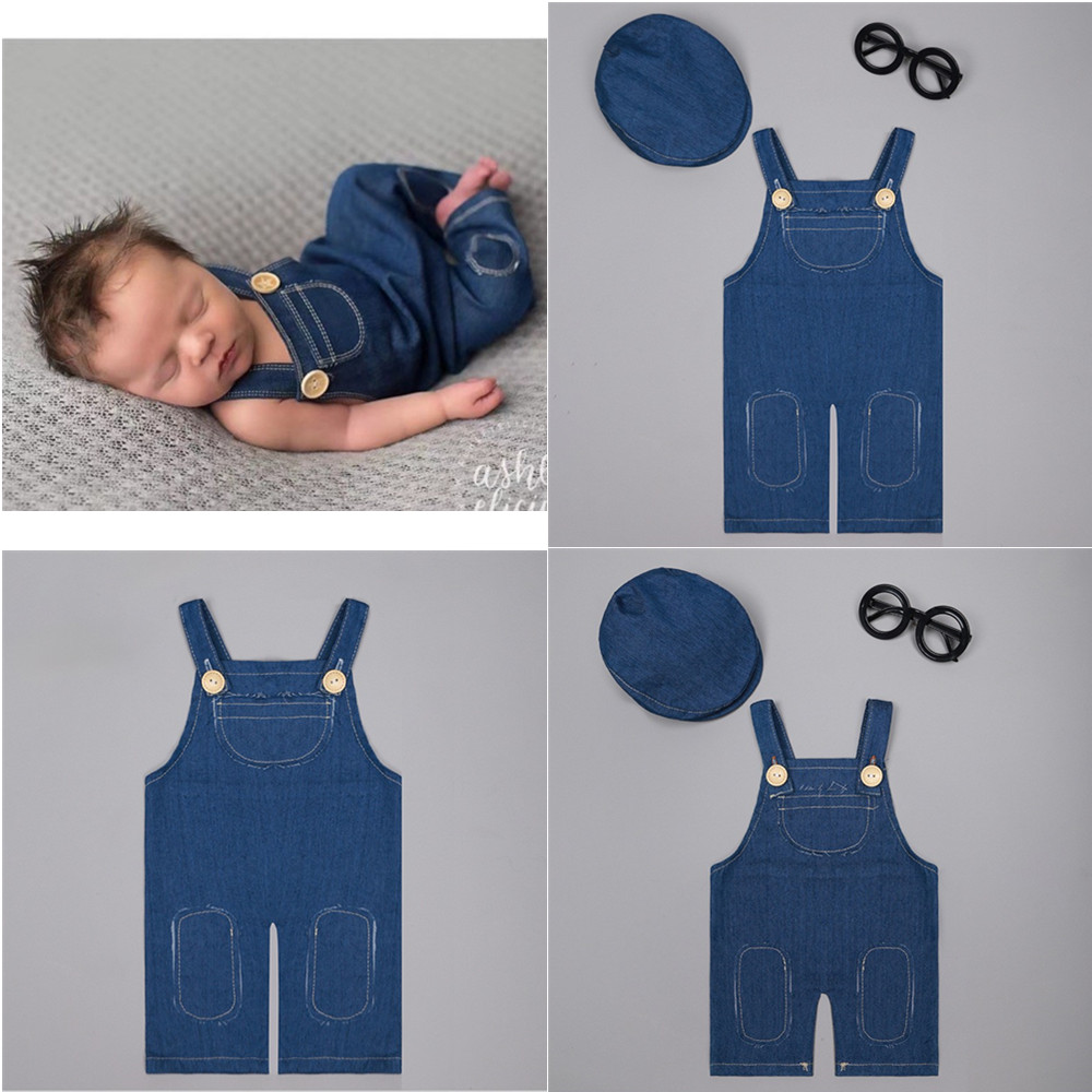 ❤️ Ropa de fotografía recién n - Baby Overall Denim reseña y precio