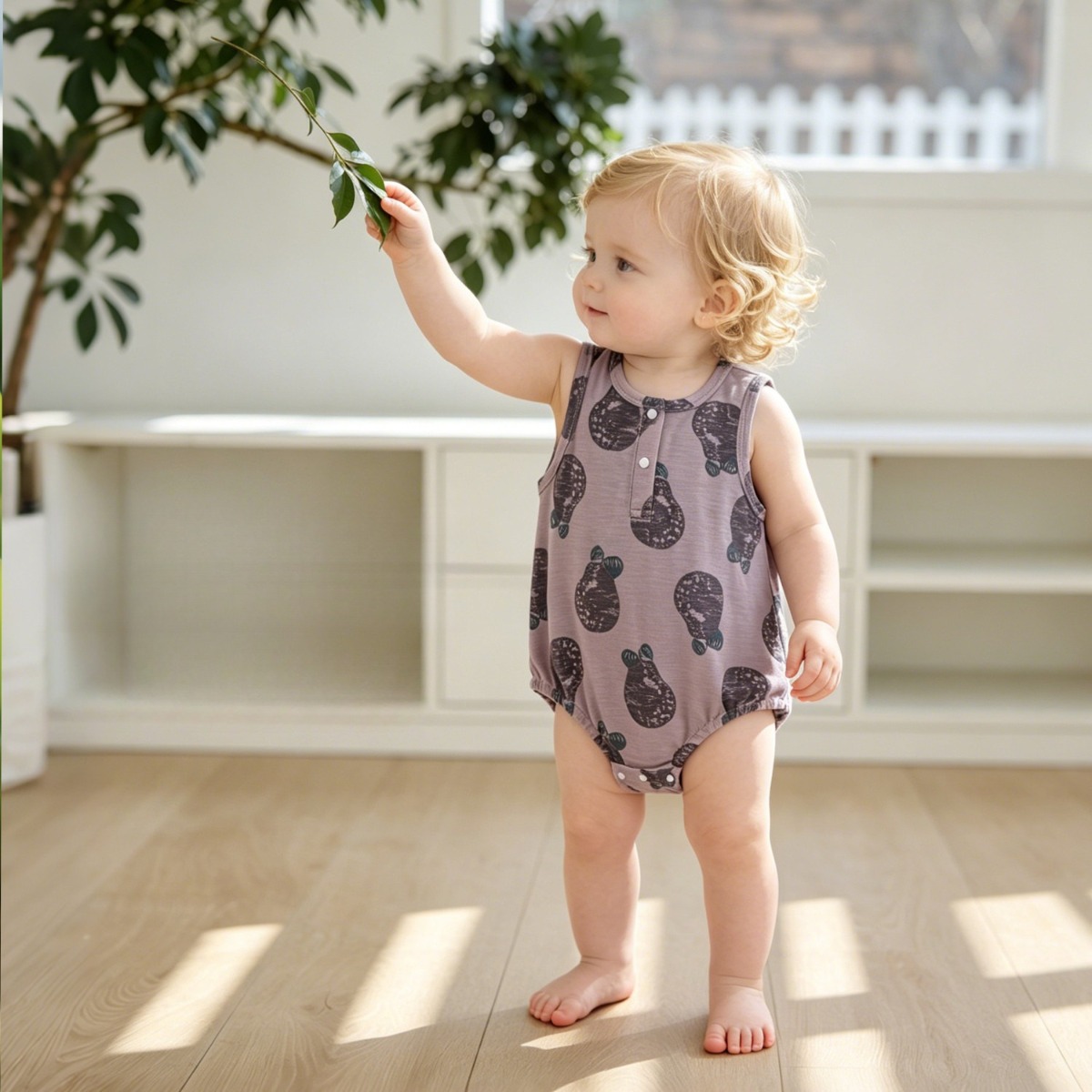 Mameluco de Verano sin Mangas  - Bamboo Bodysuit Baby reseña y precio