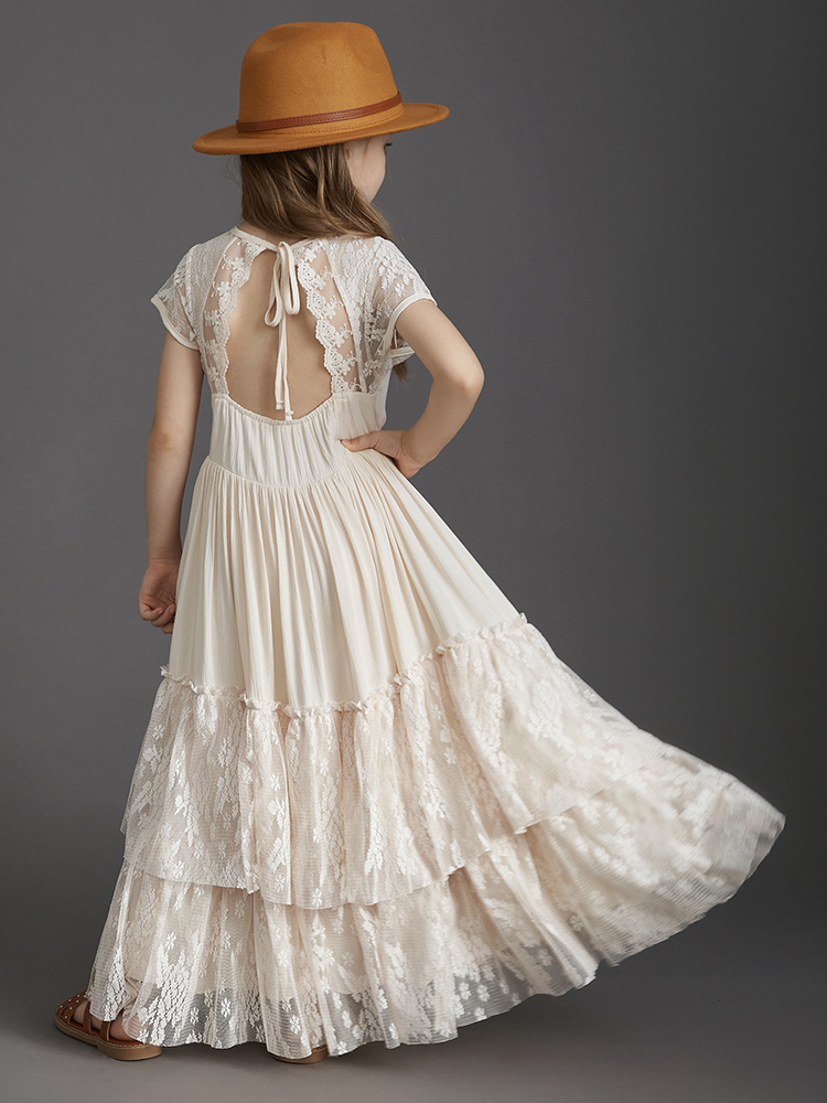 Vestidos largos de encaje de m - Baby Clothing Girls reseña y precio