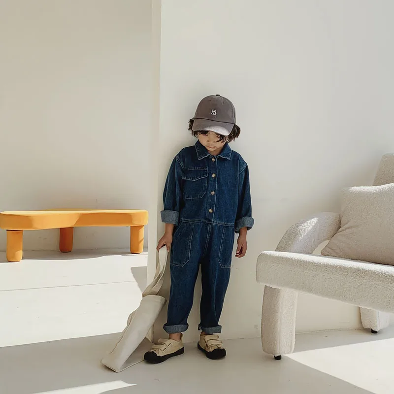 Peto vaquero para niños, mono  - Baby Overall Denim reseña y precio