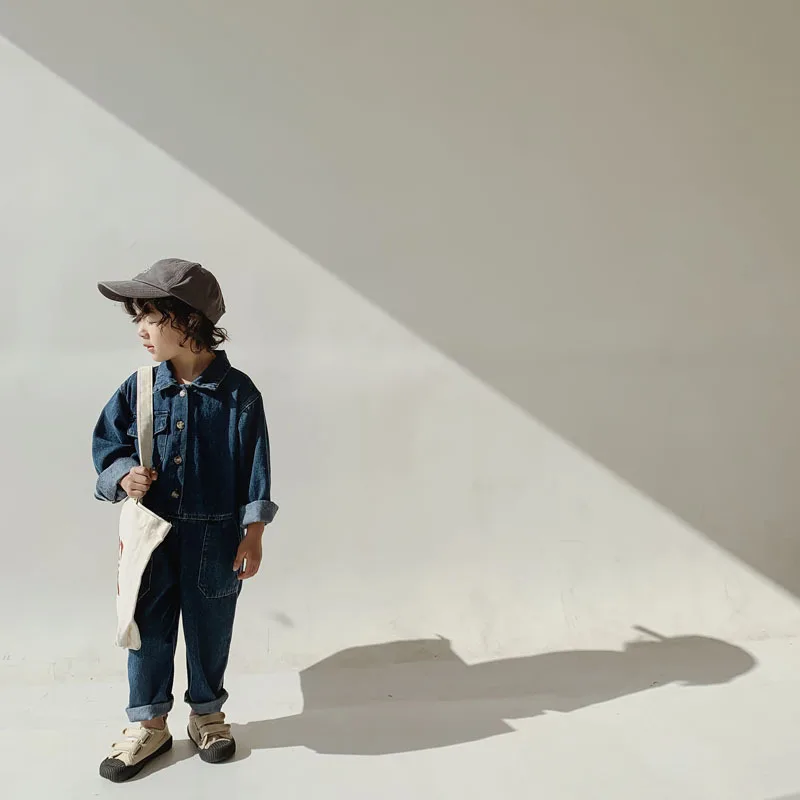 Peto vaquero para niños, mono  - Baby Overall Denim reseña y precio
